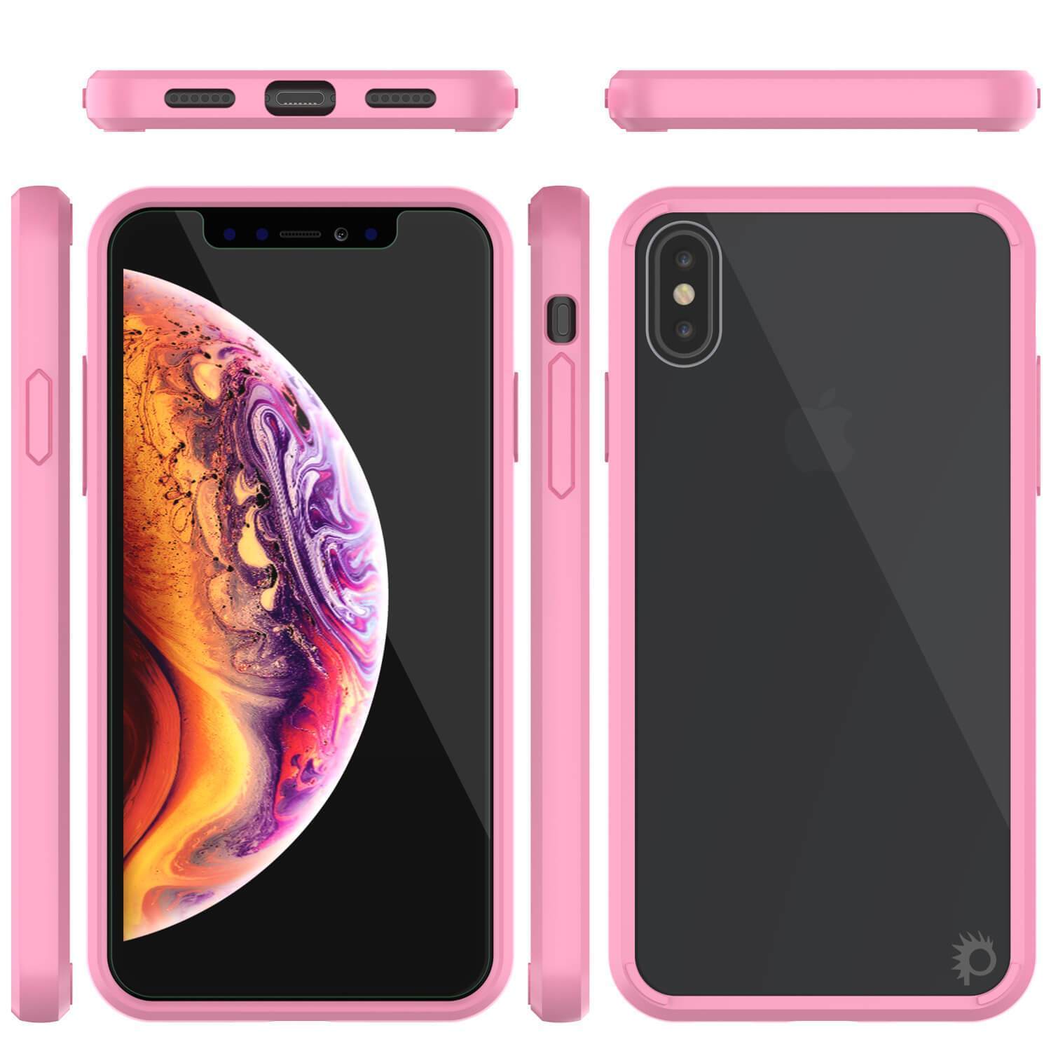 iPhone XS Case, PUNKcase [Lucid 2.0 Series] [Slim Fit] Armor Cover [Pink]