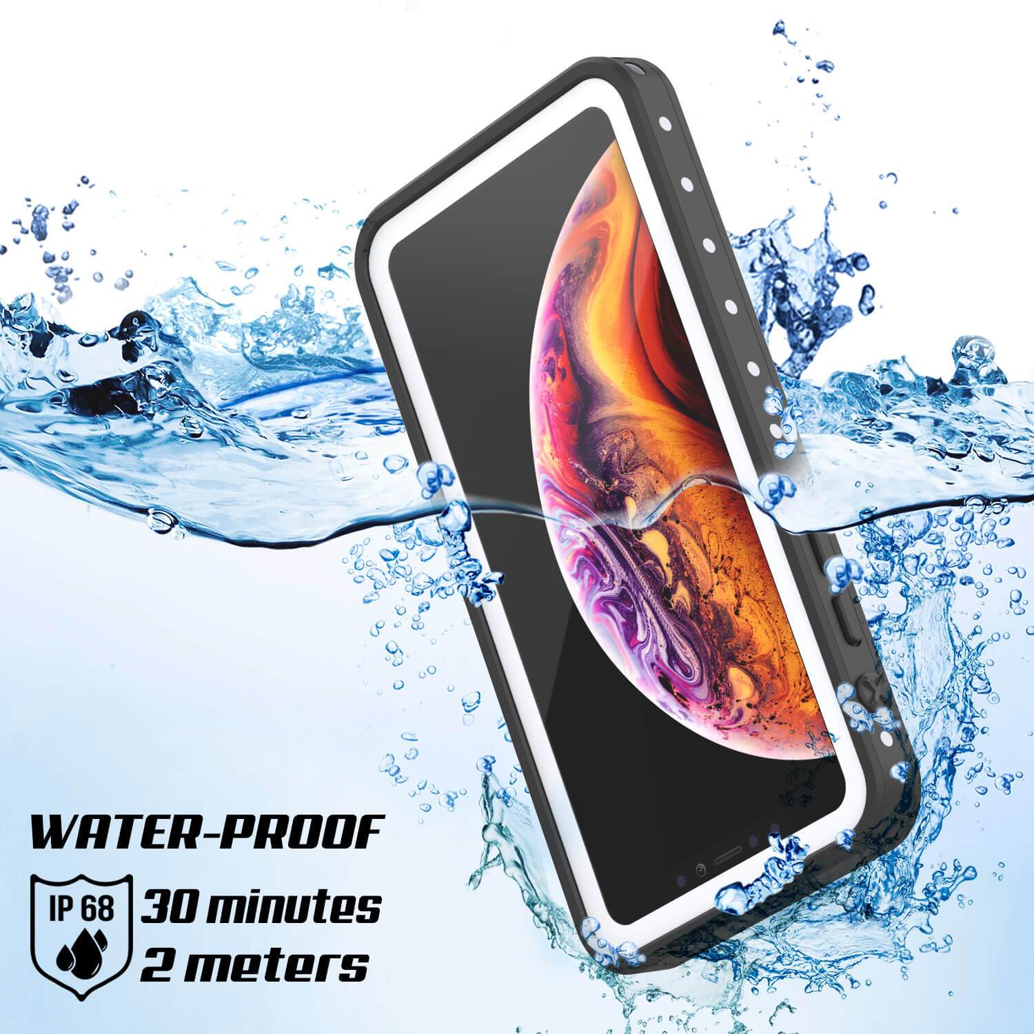 iPhone XS Waterproof IP68 Case, Punkcase [White] [StudStar Series] [Slim Fit] [Dirtproof]