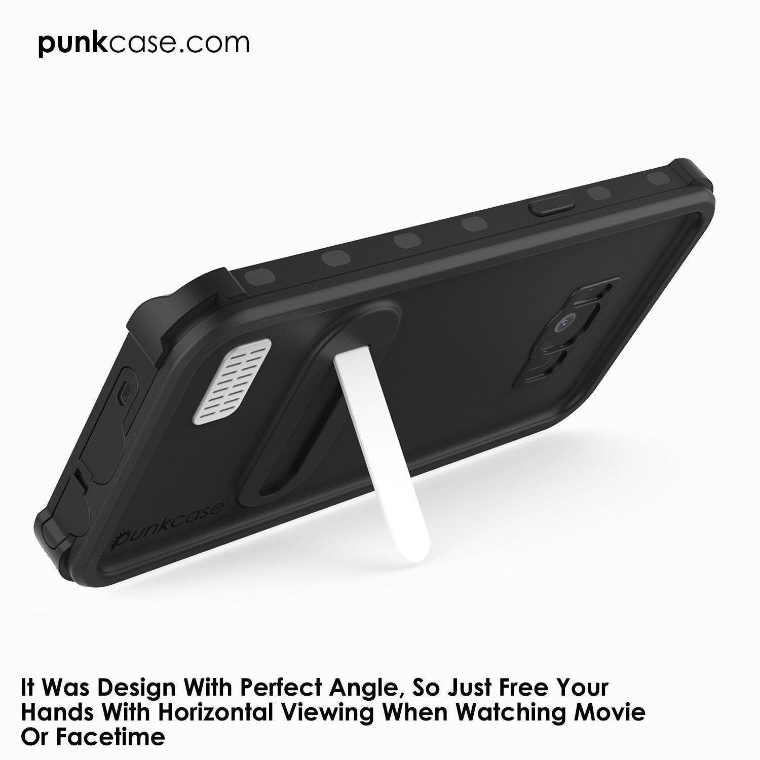 Galaxy S8 Plus PunkCase, [Kickstud Series] Slim Fit Cover [Black]
