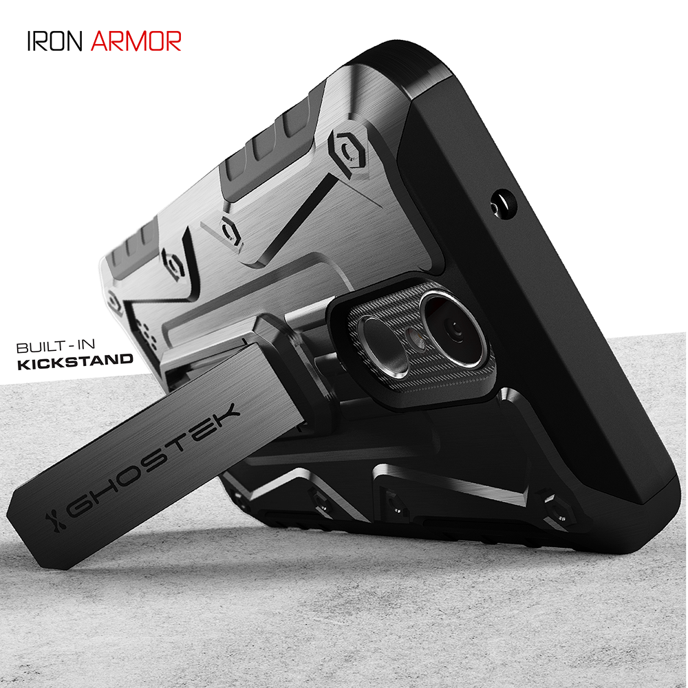 LG K8 2018 / Aristo 2 / Tribute Dynasty Rugged Heavy Duty Case | Iron Armor Series [Grey]