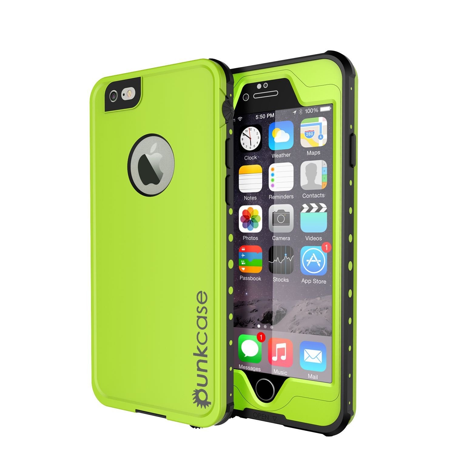 iPhone 6S/6  Waterproof Case PunkCase StudStar Light Green w/ Attached Screen Protector | Warranty