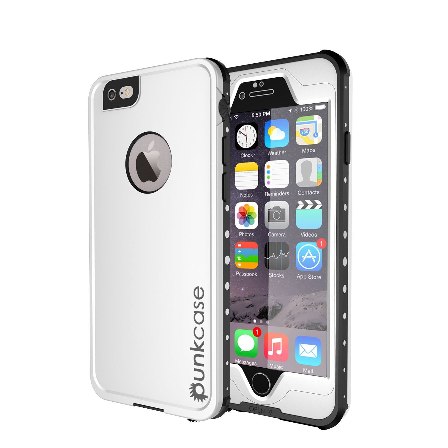 iPhone 6s/6 Waterproof Case PunkCase StudStar White w/ Attached Screen Protector | Lifetime Warranty