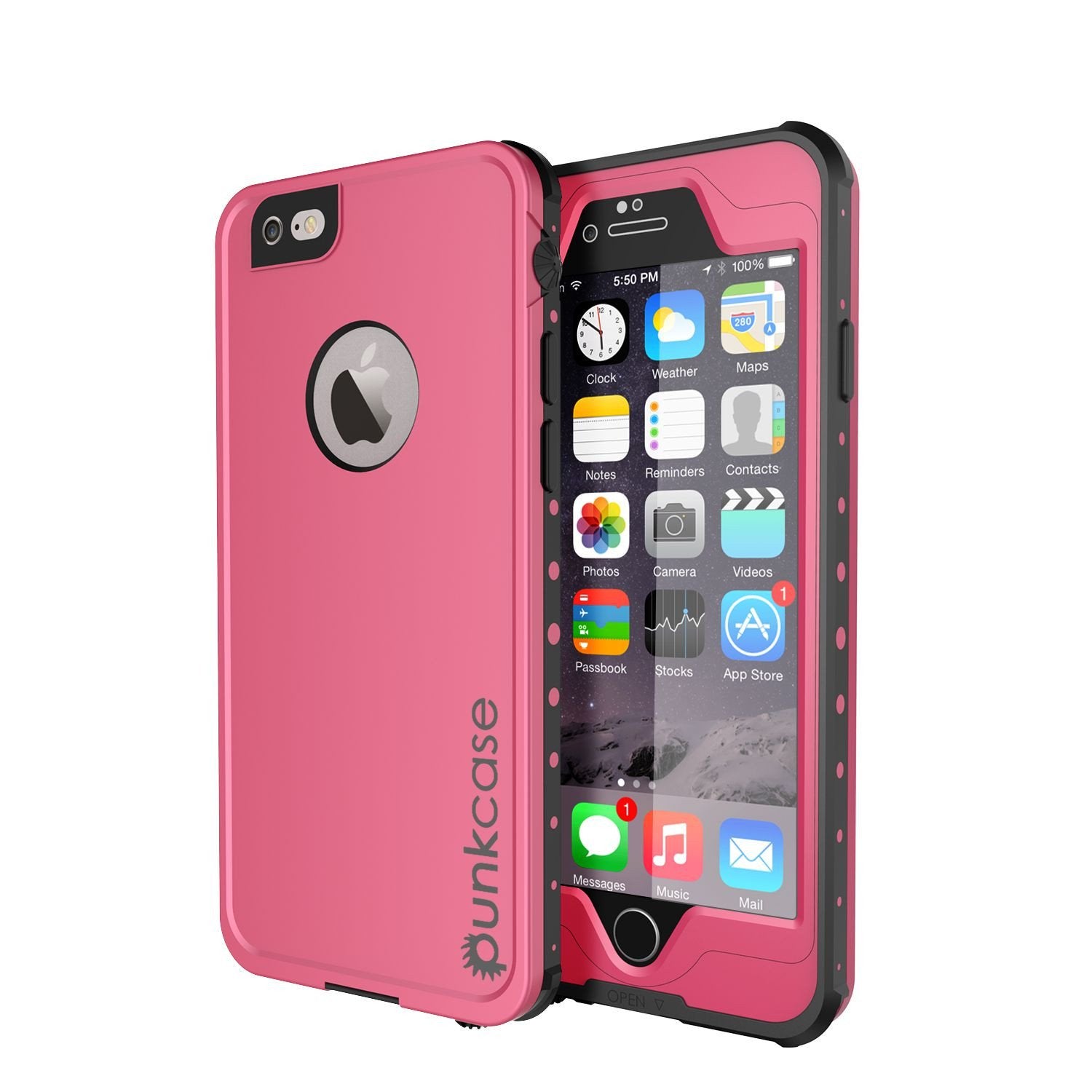 iPhone 6s/6 Waterproof Case, PunkCase StudStar Pink w/ Attached Screen Protector | Lifetime Warranty