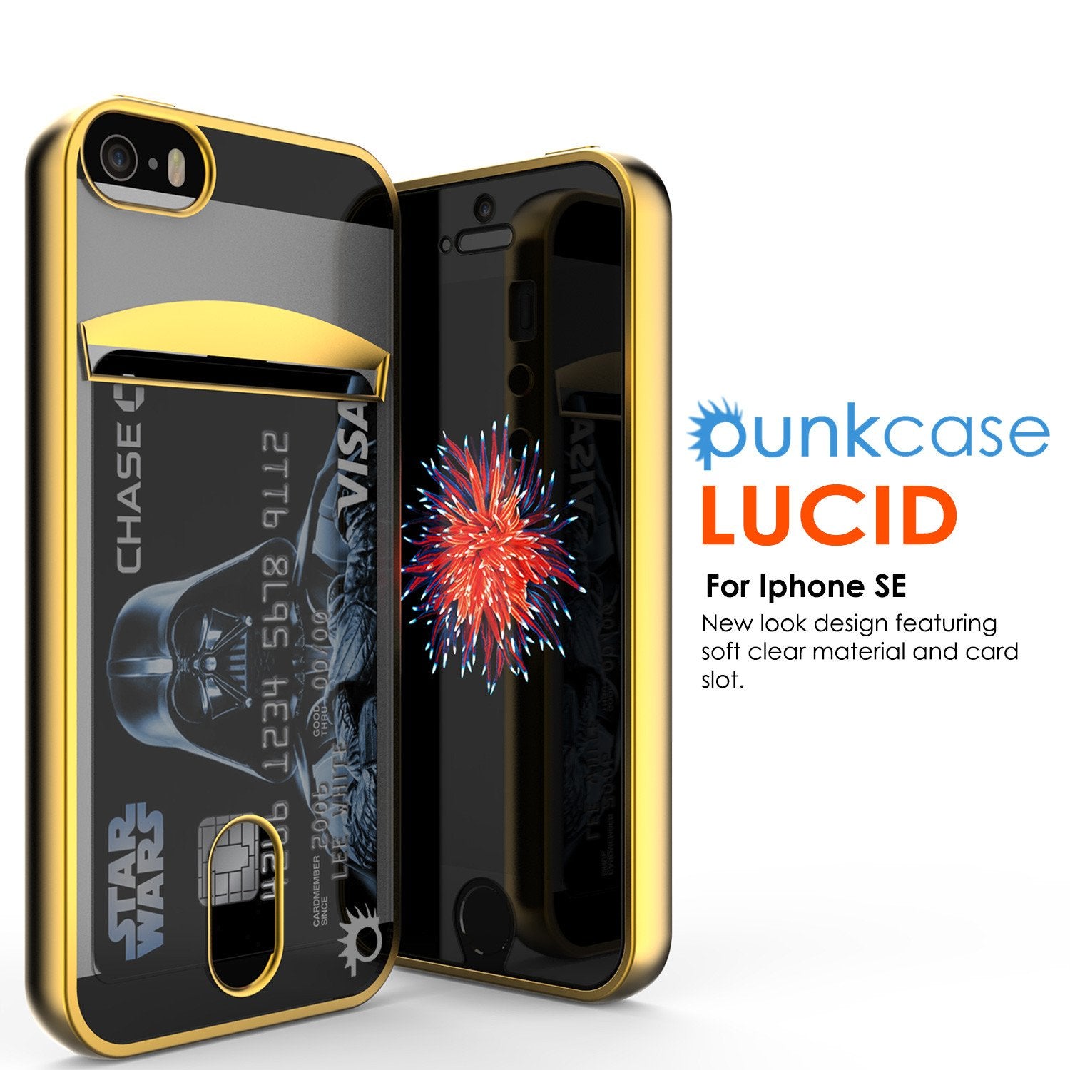 iPhone SE/5S/5 Case, PUNKCASE® LUCID Gold Series Ultra fit