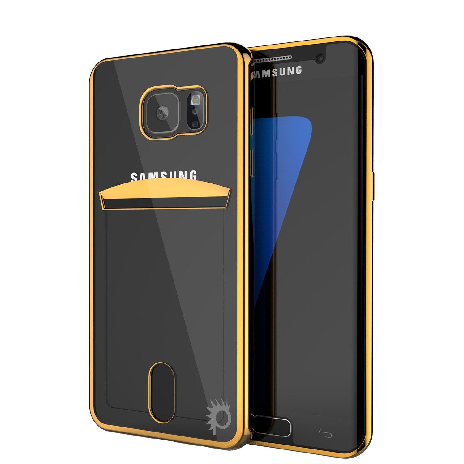 Galaxy S7 Case, PUNKCASE® LUCID Gold Series | Card Slot