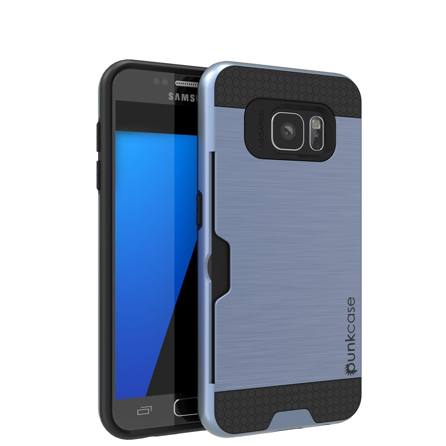 Galaxy s7 EDGE Case PunkCase SLOT Navy Series Slim Armor Soft Cover Case
