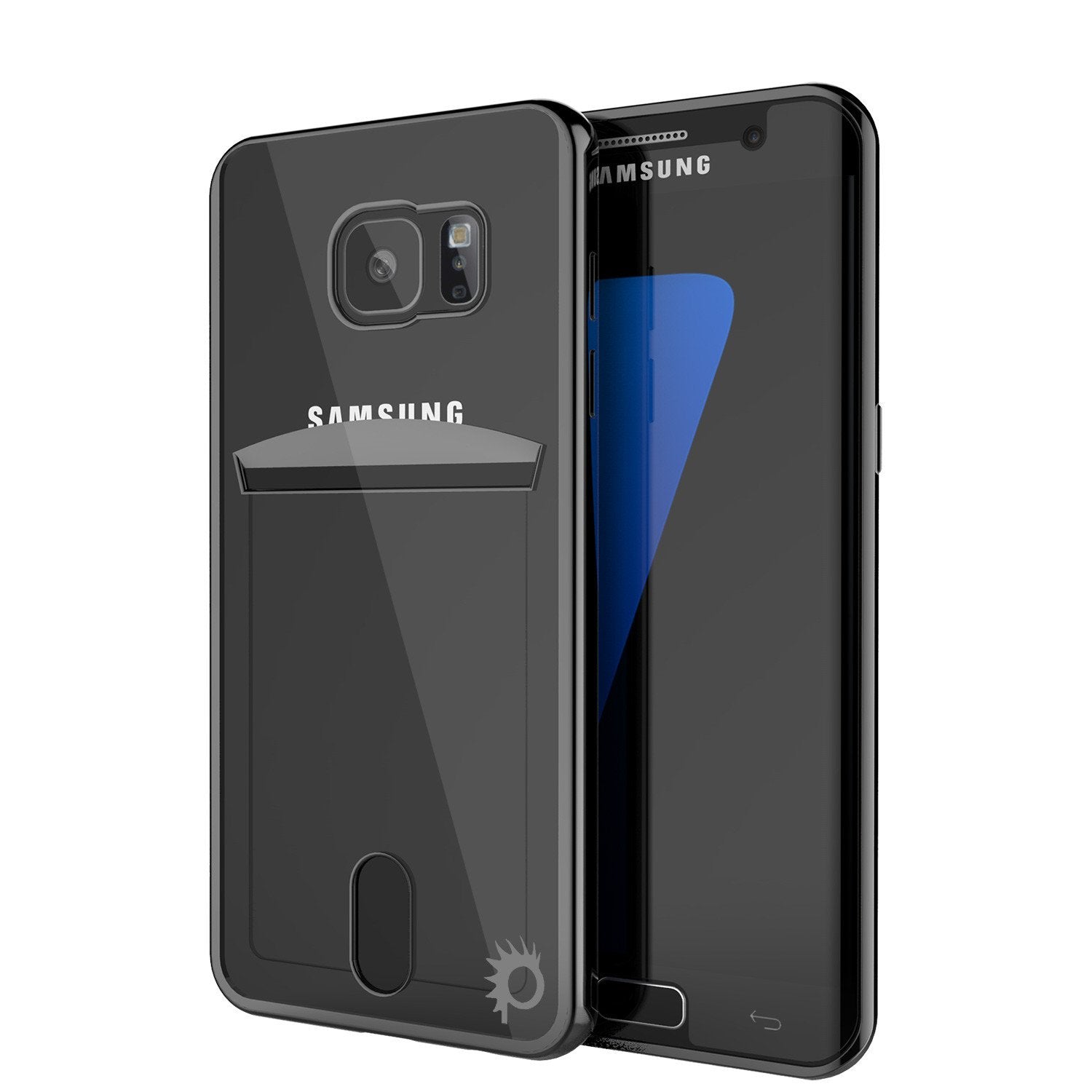 Galaxy S7 Case, PUNKCASE® LUCID Black Series | Card Slot
