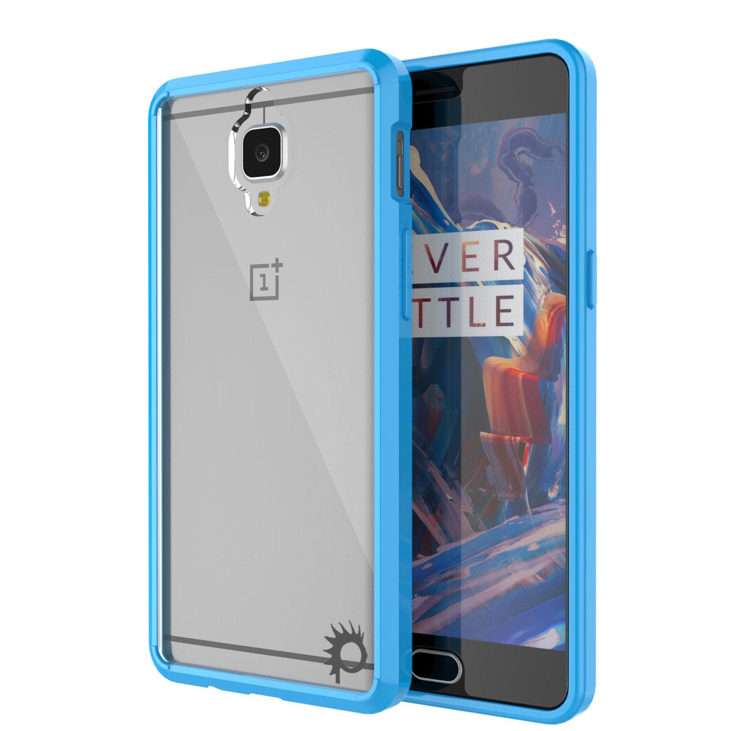 OnePlus 3 Case Punkcase® LUCID 2.0 Light Blue Series w/ SHIELD GLASS Lifetime Warranty Exchange