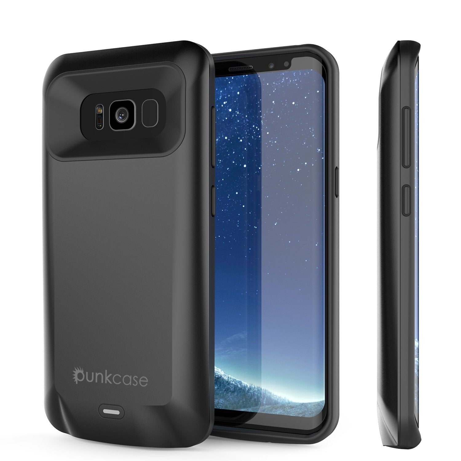 Galaxy S8 PLUS Battery Case, Punkcase 5500mAH Charger Black Case