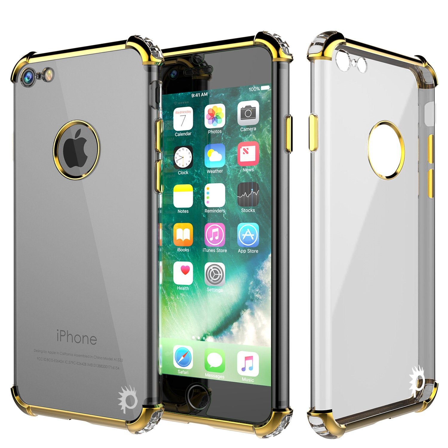 iPhone 7 Case, Punkcase [BLAZE SERIES] Protective Cover W/ PunkShield Screen Protector [Shockproof] [Slim Fit] for Apple iPhone [Silver]