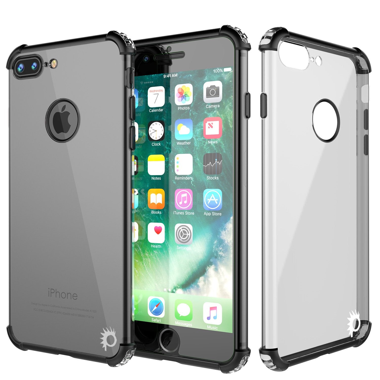 iPhone 8 PLUS Case, Punkcase [BLAZE SERIES] Protective Cover W/ PunkShield Screen Protector [Shockproof] [Slim Fit] for Apple iPhone 7/8/6/6s PLUS [Silver]