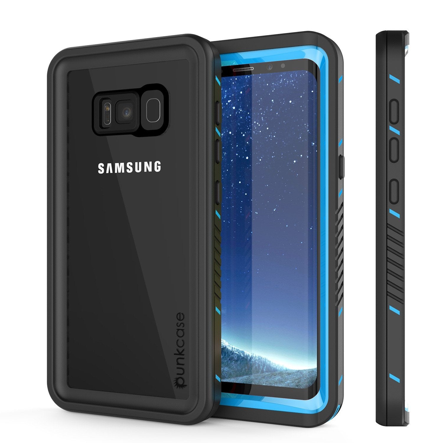 Galaxy S8 Punkcase Extreme Series Slim Fit Armor Cover [Light Blue]