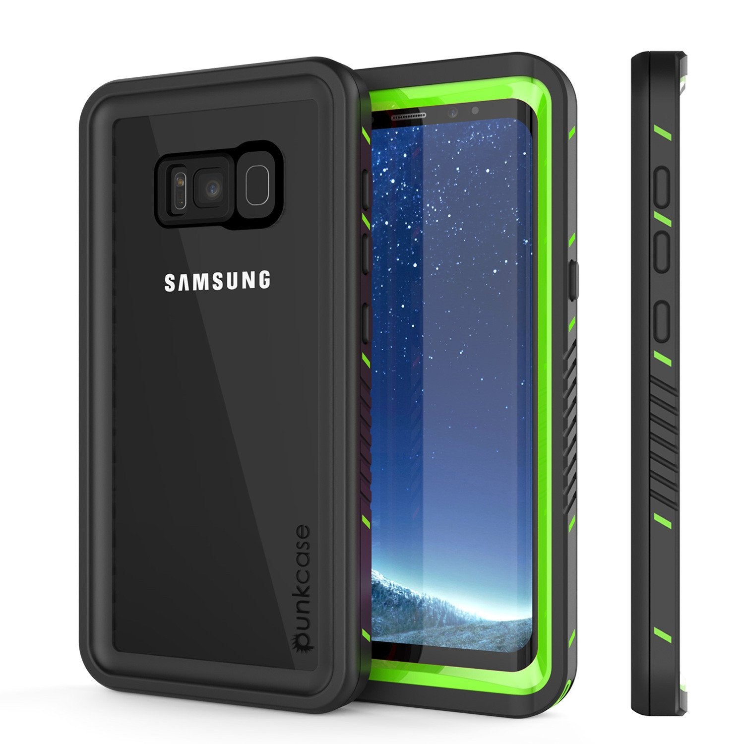 Galaxy S8 Plus Punkcase [Extreme Series] Slim Fit Armor Cover [Green]