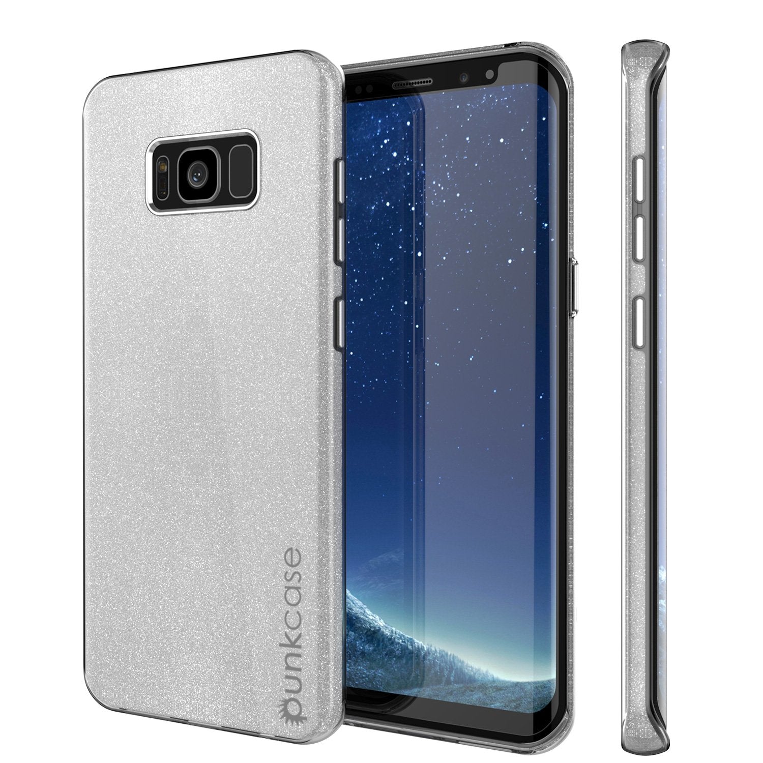 Galaxy S8 Case, Punkcase Galactic 2.0 Series Ultra Slim Protective Armor Cover Silver
