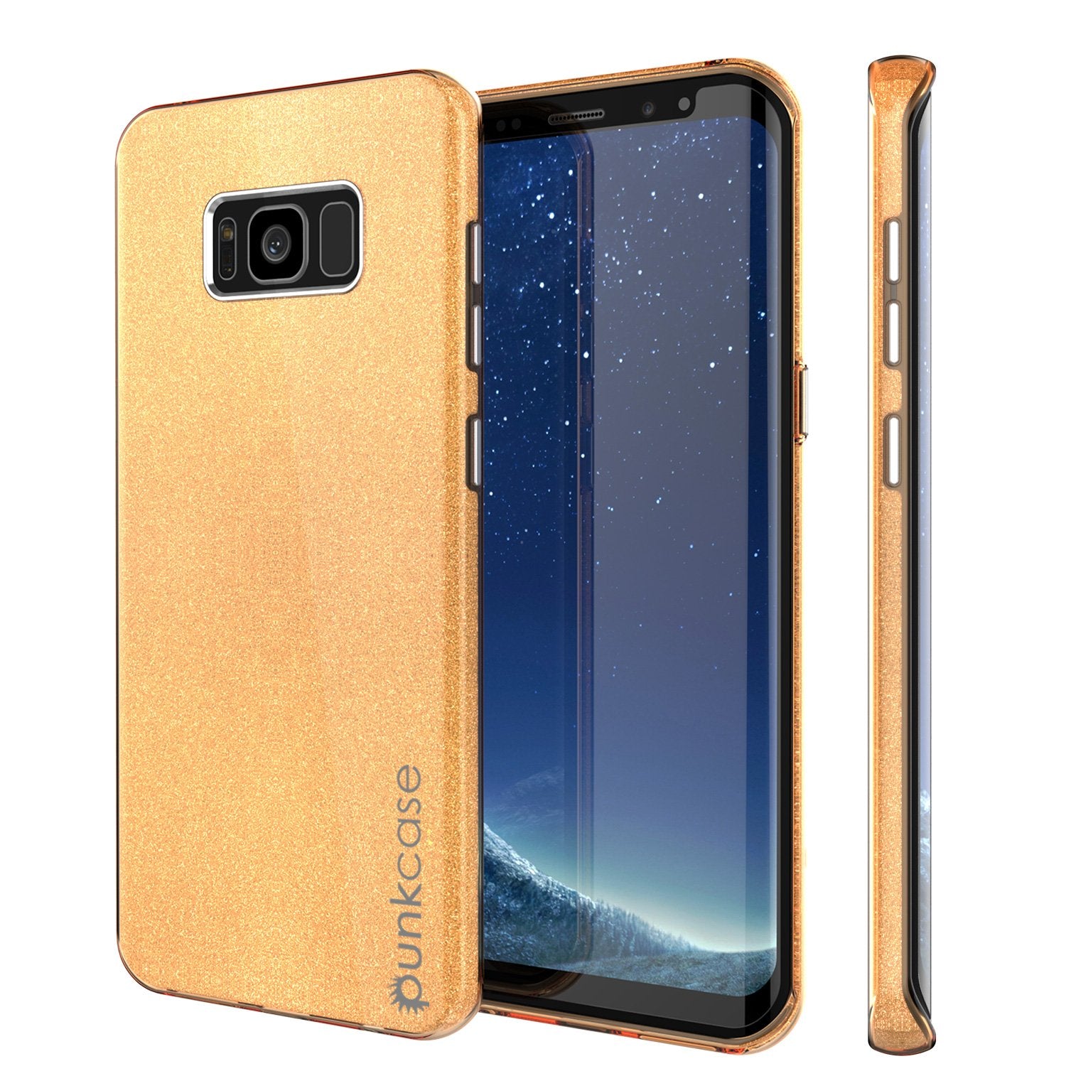 Galaxy S8 Case, Punkcase Galactic 2.0 Series Ultra Slim Protective Armor Cover [Gold]