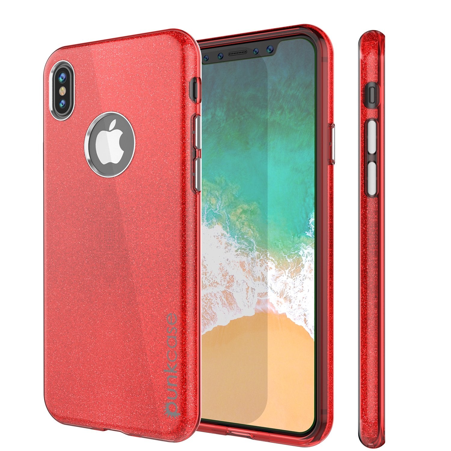 iPhone X Case, Punkcase Galactic 2.0 Series Ultra Slim Cover [Red]