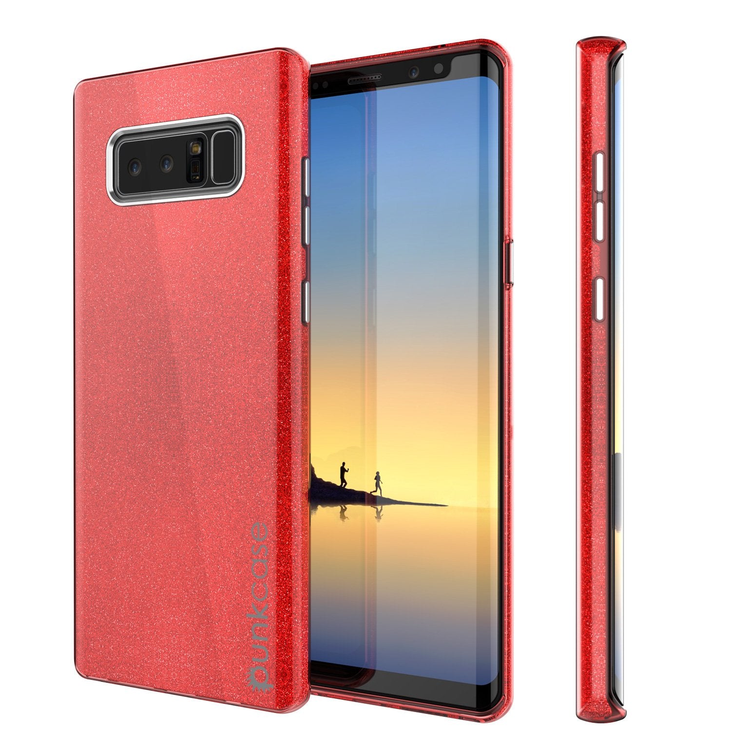 Galaxy Note 8 Case, Punkcase Galactic 2.0 Series Ultra Slim [Red]