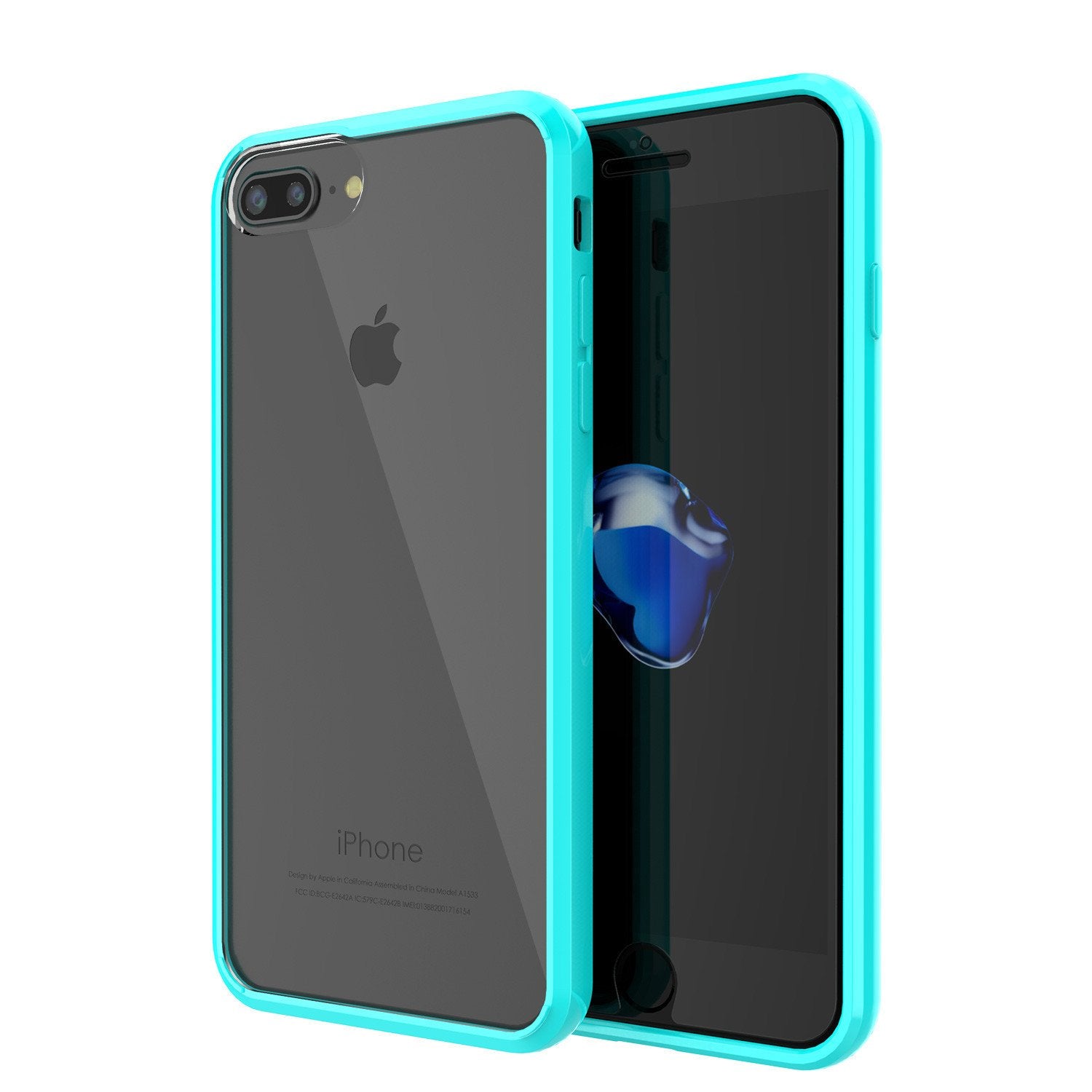 iPhone 7 Case Punkcase® LUCID 2.0 Teal Series for Apple iPhone 7 Slim | Slick Frame Lifetime Warranty Exchange