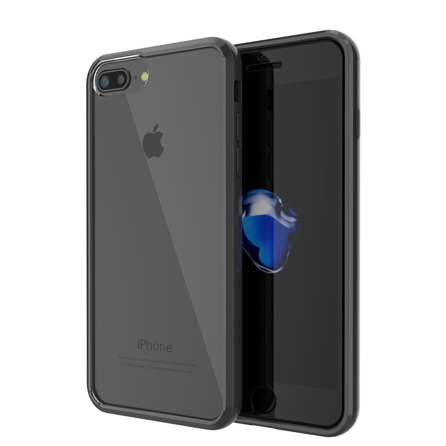 iPhone 7+ Plus Case Punkcase® LUCID 2.0 Black Series for Apple iPhone 7+ Plus Slim | Slick Frame Lifetime Warranty Exchange