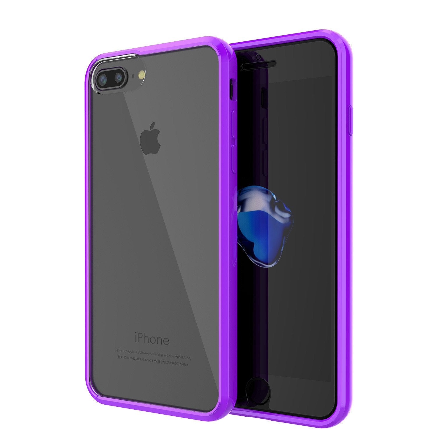 iPhone 7 Case Punkcase® LUCID 2.0 Puplre Series for Apple iPhone 7 Slim | Slick Frame Lifetime Warranty Exchange