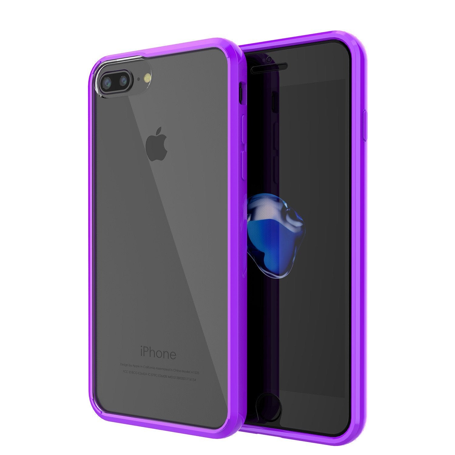 iPhone 8 Case Punkcase® LUCID 2.0 Purple Series w/ PUNK SHIELD Screen Protector | Ultra Fit