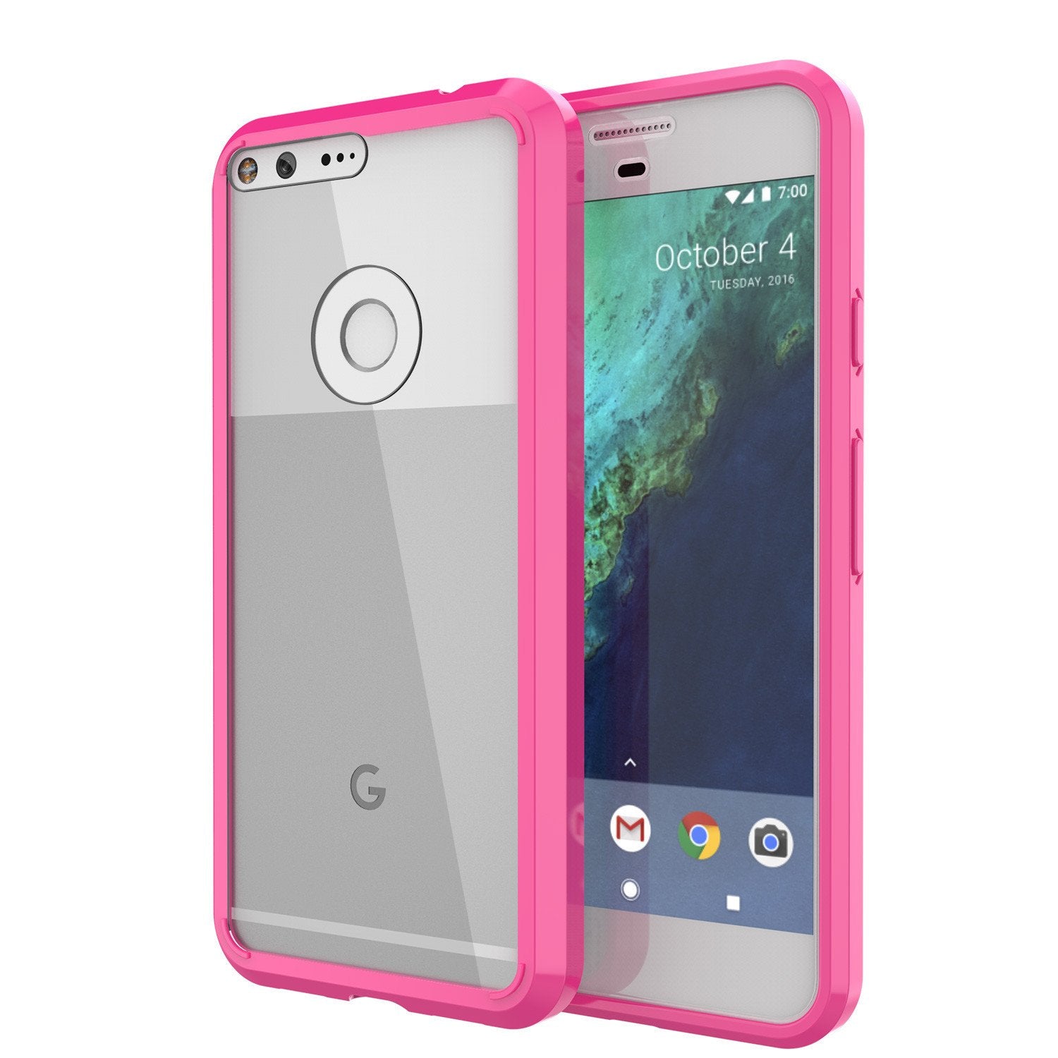 Google Pixel XL Case Punkcase® LUCID 2.0 Pink Series w/ PUNK SHIELD Glass Screen Protector | Ultra Fit