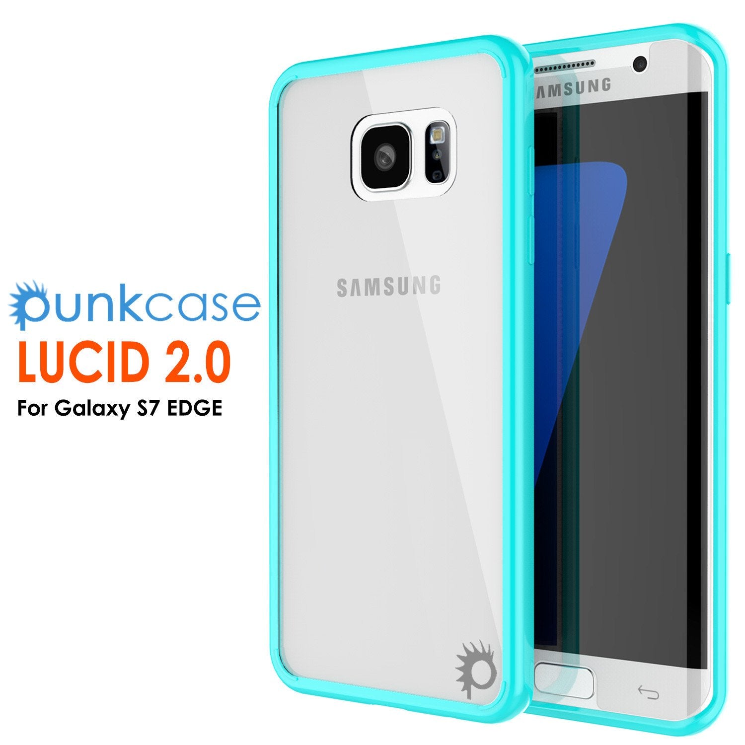 S7 Edge Case Punkcase® LUCID 2.0 Teal Series w/ PUNK SHIELD Screen Protector | Ultra Fit
