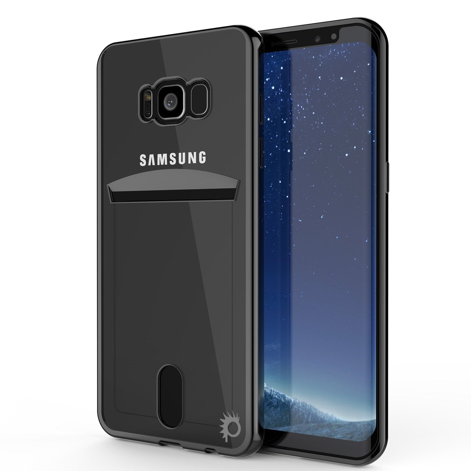 Galaxy S8 Case PUNKCASE LUCID black Series Armor Case Cover Ultra Fit