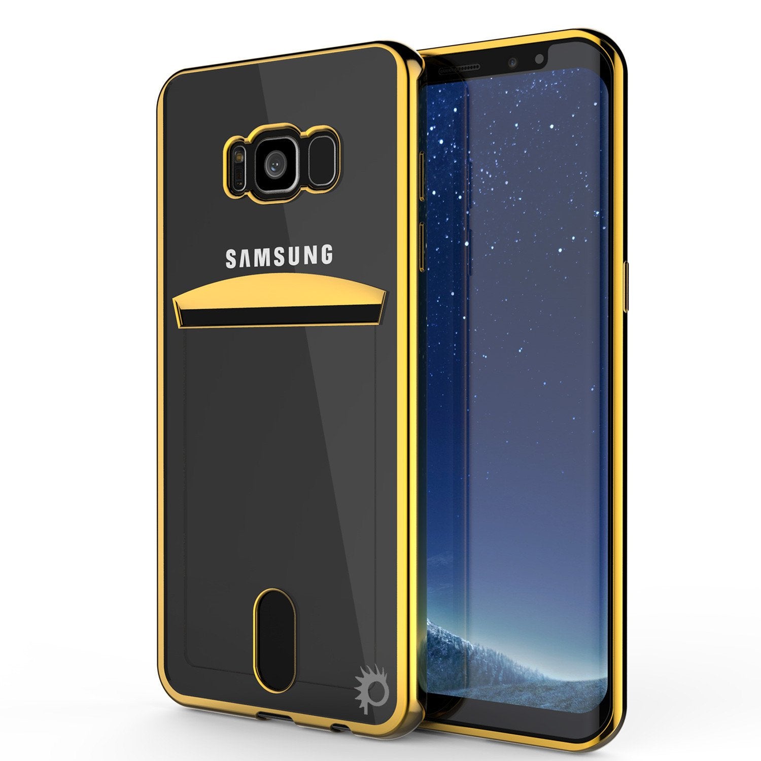 Galaxy S8 Case, PUNKCASE LUCID Gold Series Armor Case Cover Ultra Fit