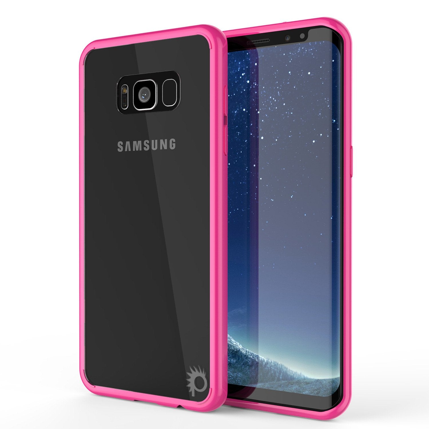 Galaxy S8 Plus Punkcase LUCID 2.0 Series Clear Back Case [Pink]