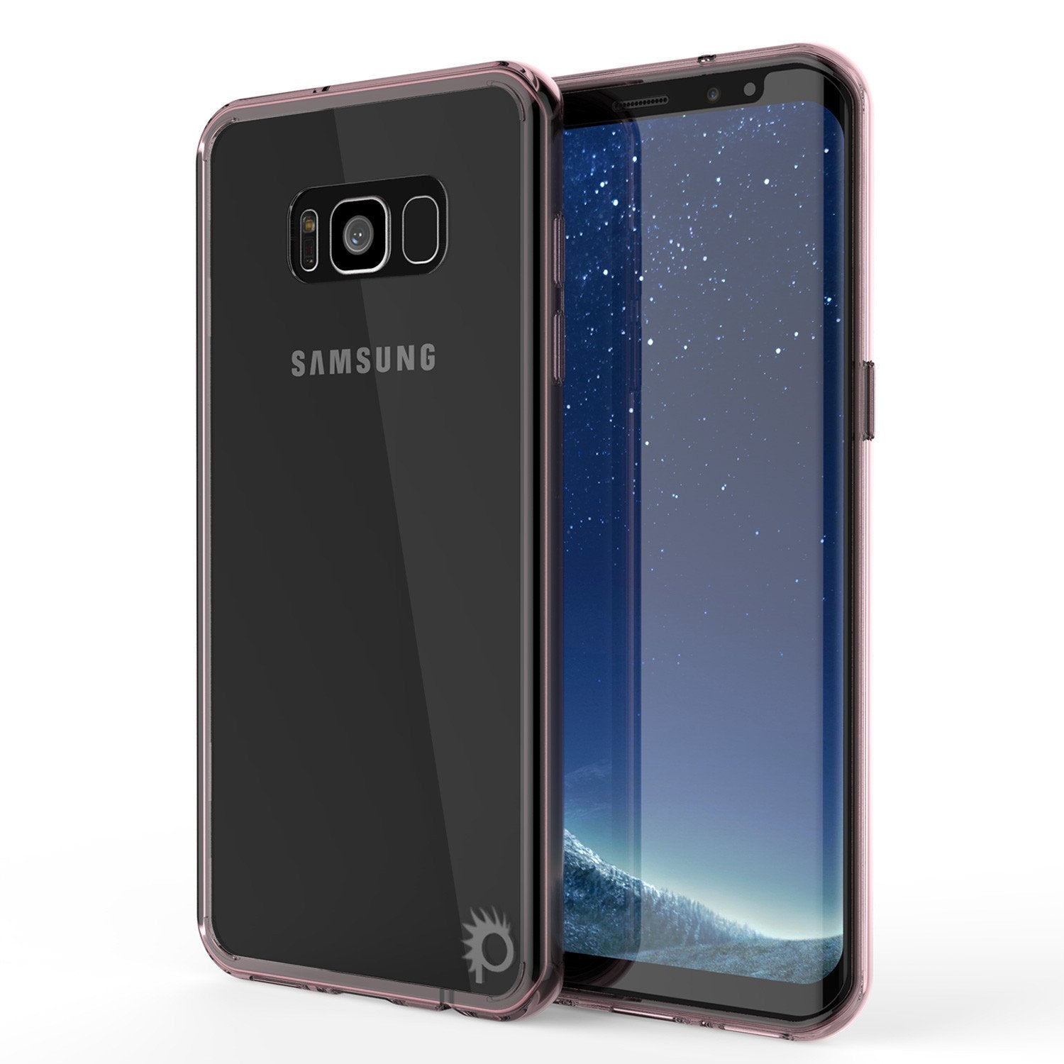 Galaxy S8 Plus Punkcase LUCID 2.0 Series Clear Back Case, CRYSTAL PINK