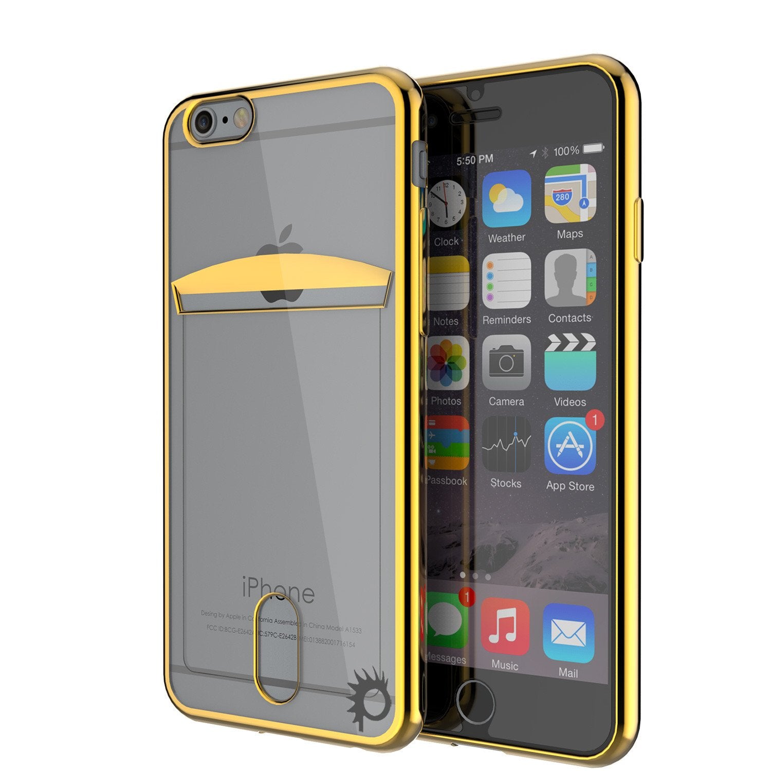 iPhone 6s/6 Case, PUNKCASE® LUCID Gold Series | Card Slot | SHIELD Screen Protector | Ultra fit