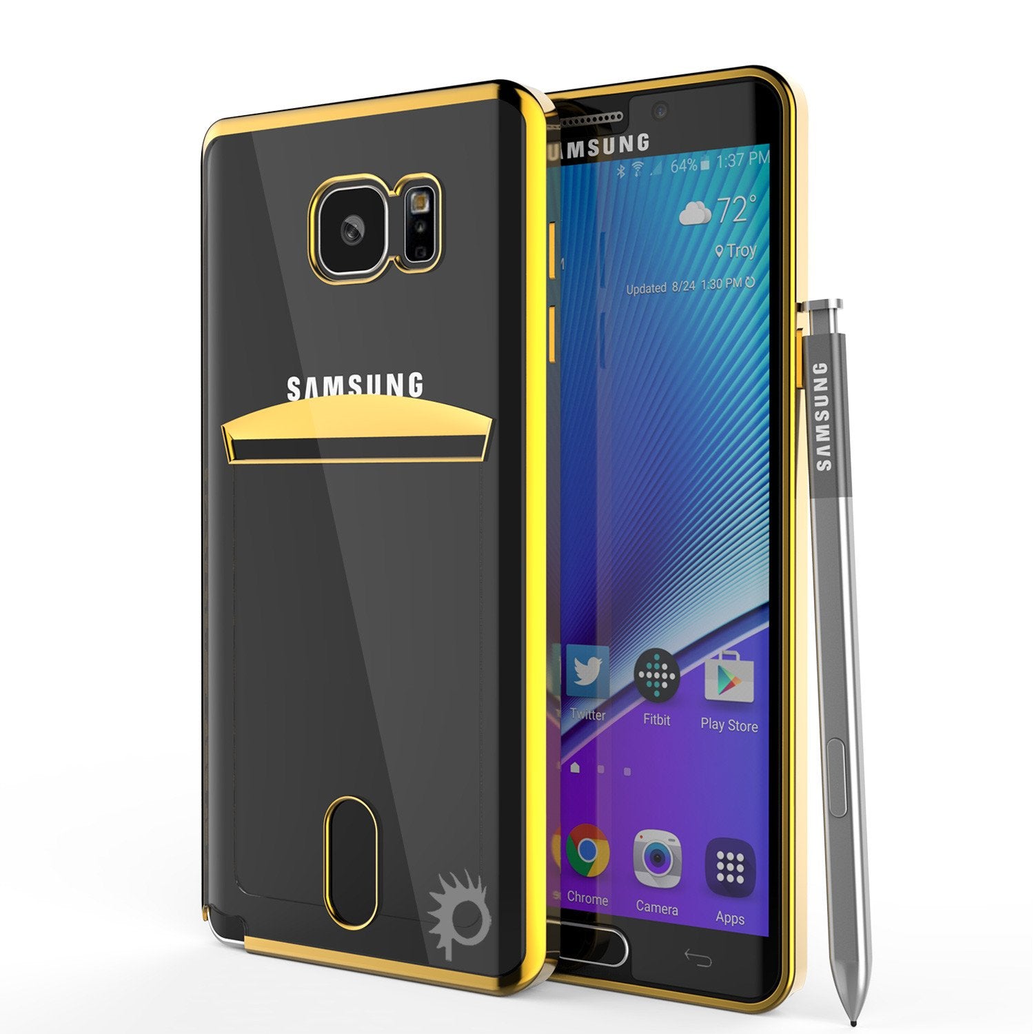 Galaxy Note 5 Case, Punkcase® Lucid Gold Series Protector Case