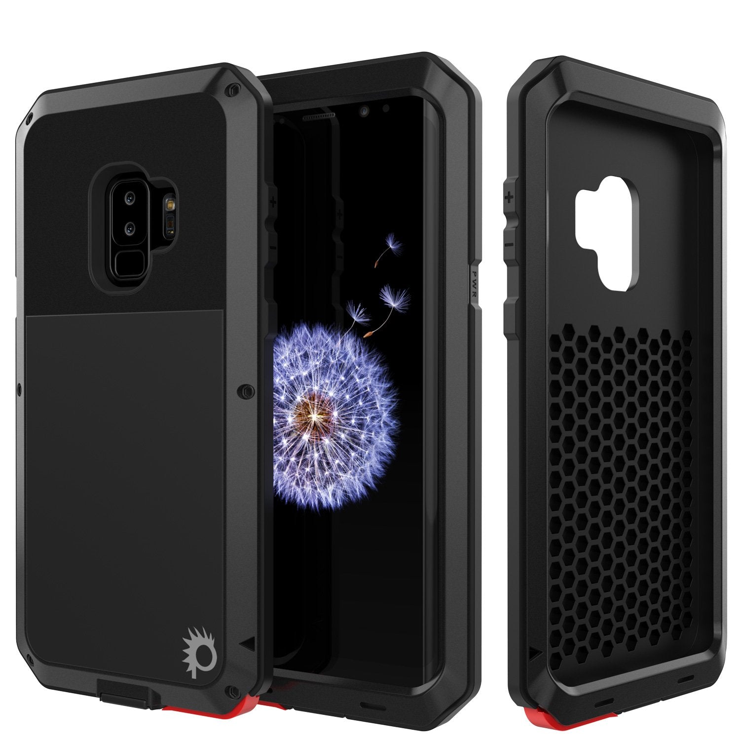 Galaxy S9 Plus Metal Case, Heavy Duty Military Grade Rugged Case,Black