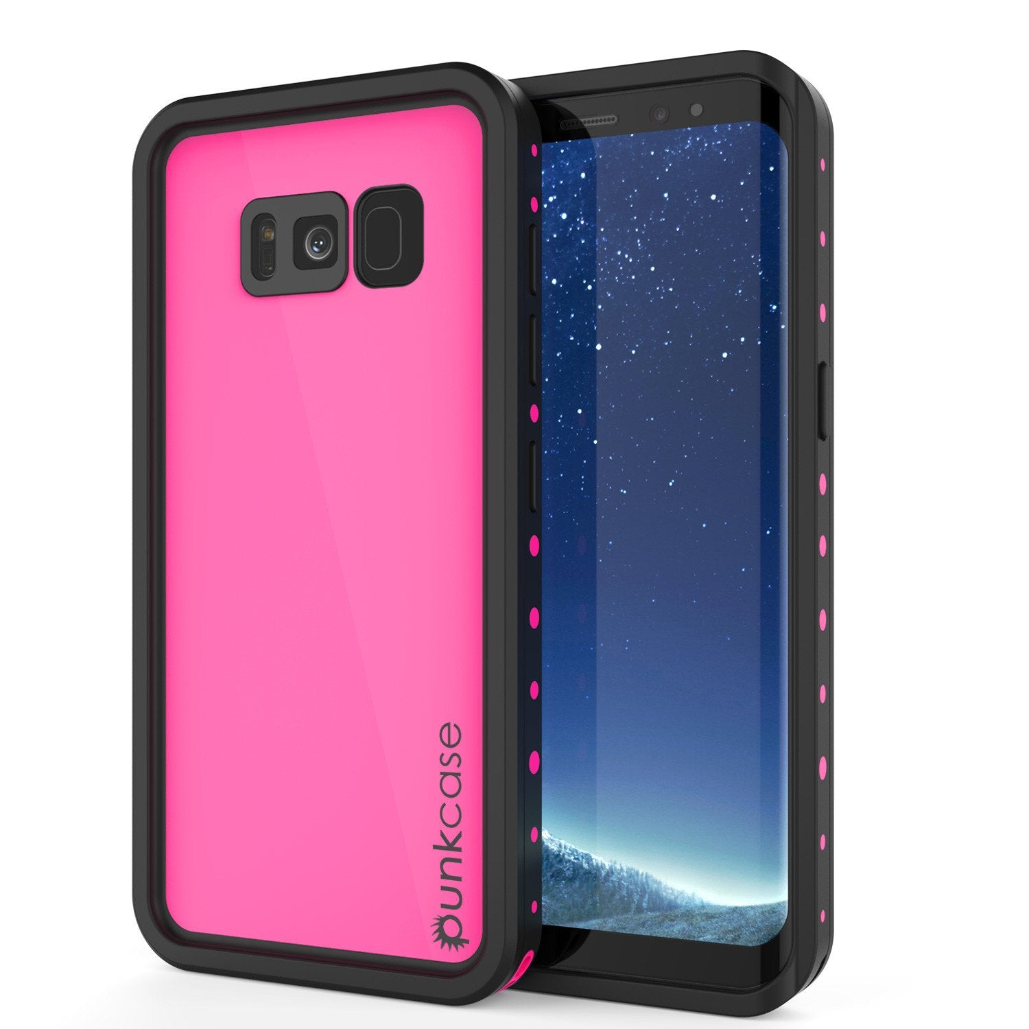 Galaxy S8 Waterproof Punkcase [StudStar Series] [Slim Fit], Pink