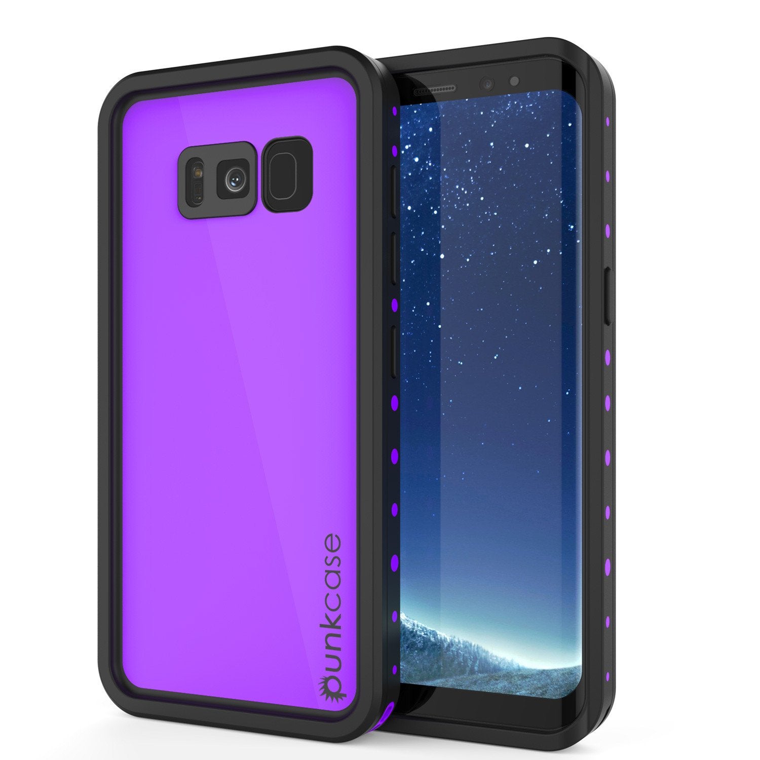 Galaxy S8 Plus Case, Punkcase [StudStar Series] [Slim Fit], Purple