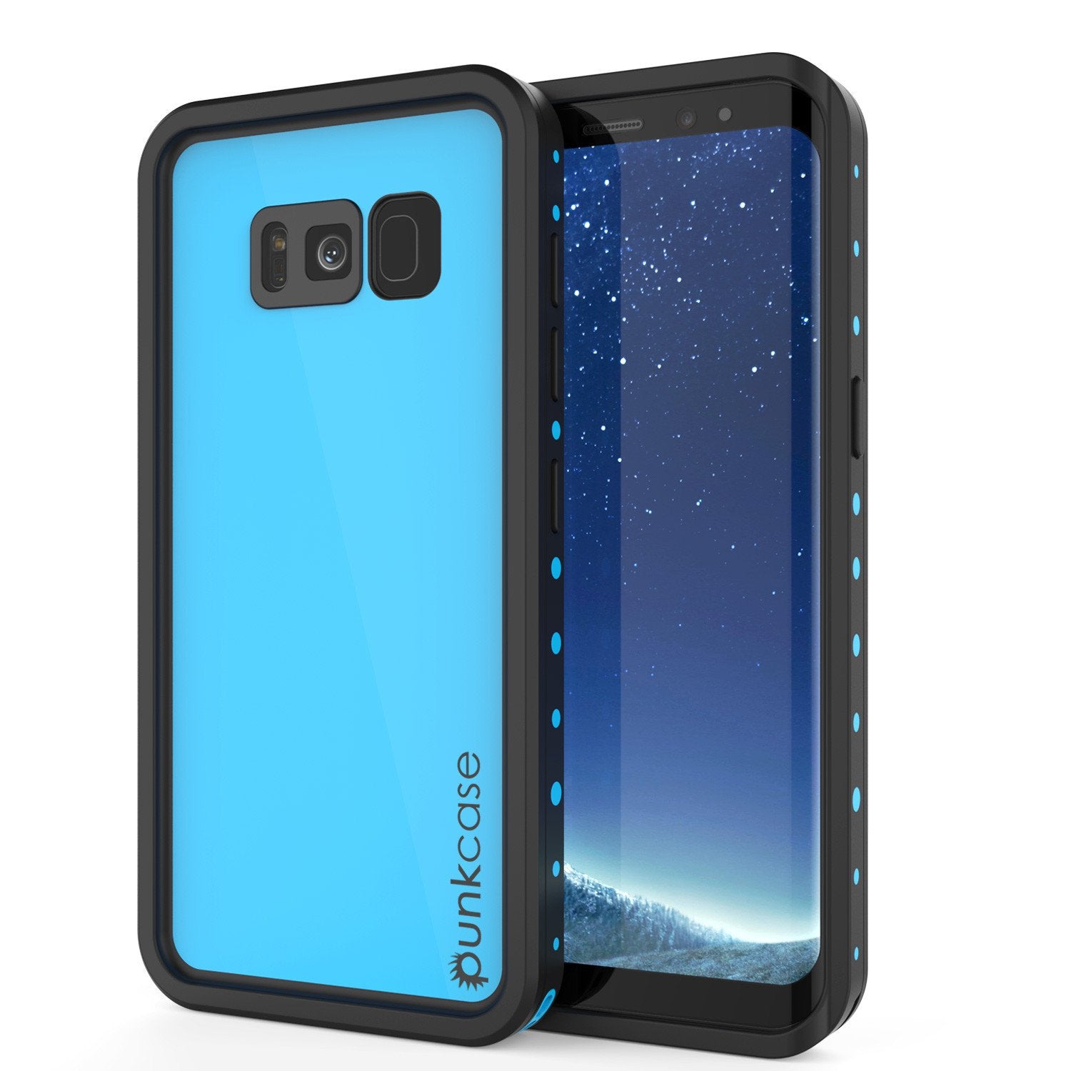 Galaxy S8 Plus  Case, Punkcase StudStar Series Slim Fit [Light Blue]