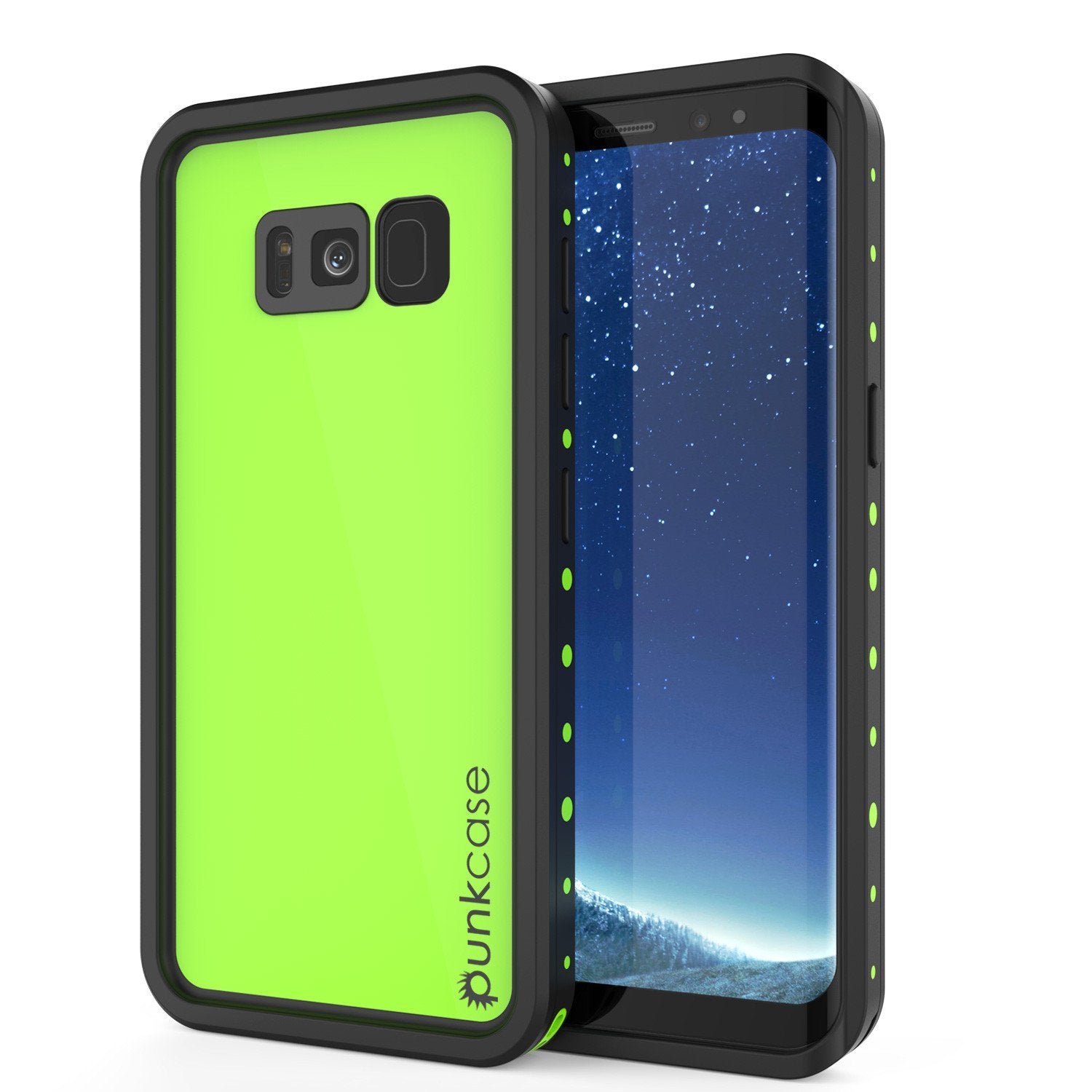 Galaxy S8 Plus Punkcase [StudStar Series] [Slim Fit], LIGHT GREEN