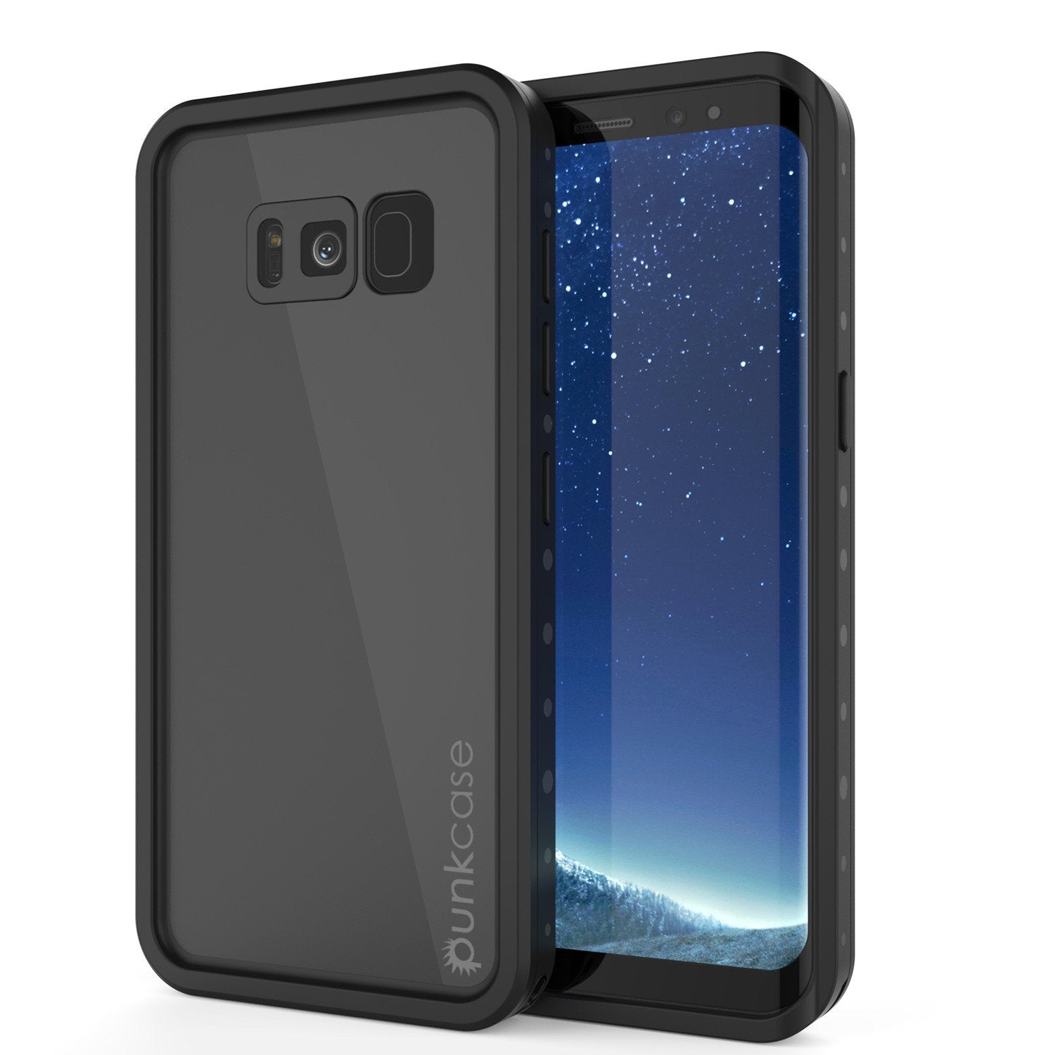 Galaxy S8 Plus  Case, Punkcase StudStar Series Slim Fit [Black]