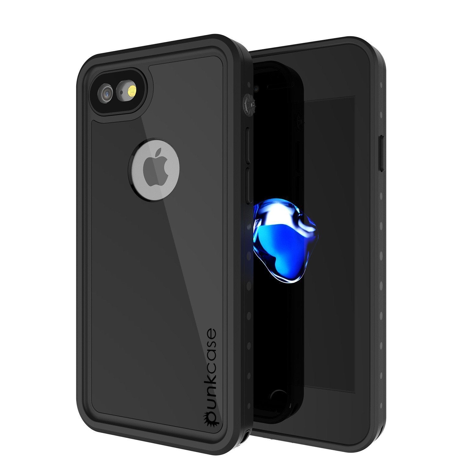 iPhone SE (4.7") Waterproof Case, Punkcase [Black] [StudStar Series] [Slim Fit] [IP68 Certified][Dirtproof] [Snowproof]