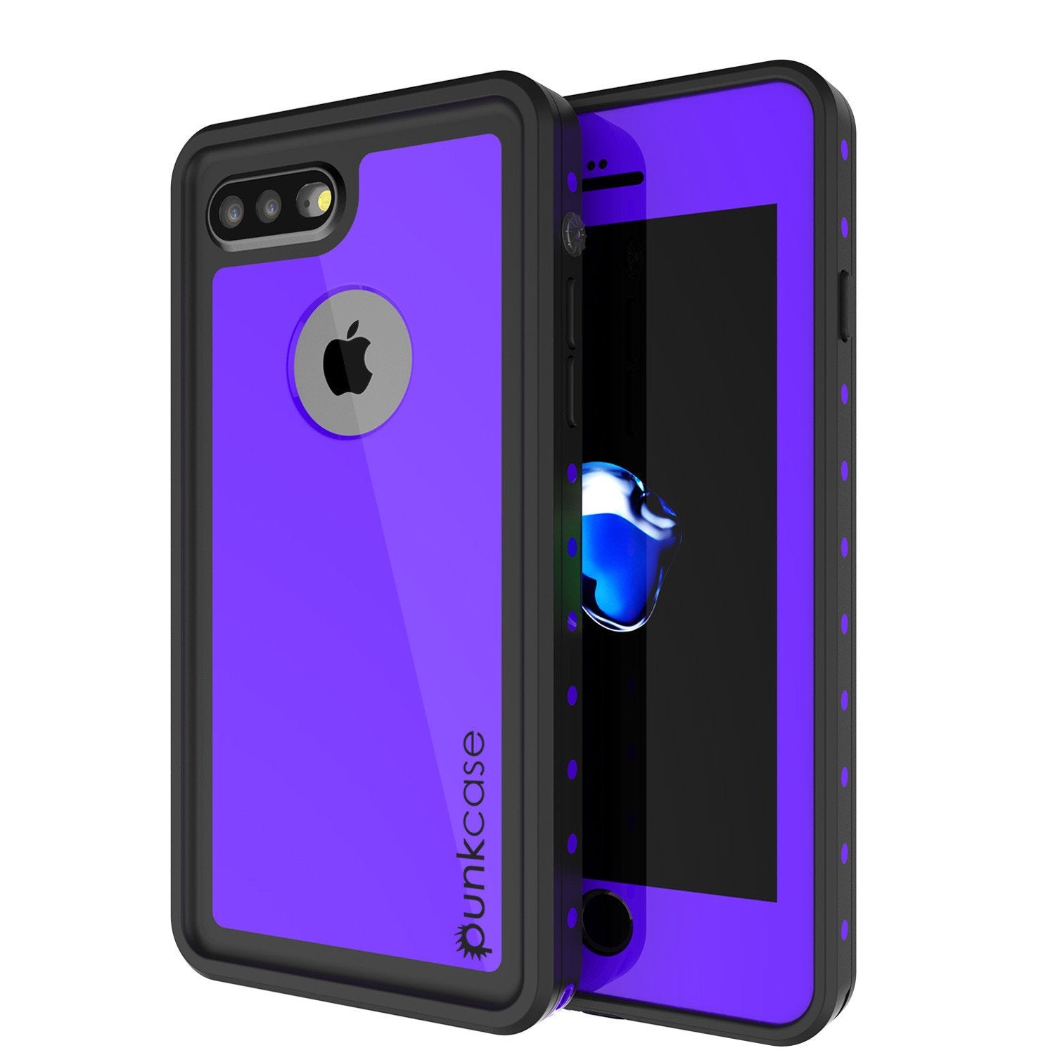 iPhone 7s Plus Waterproof Case, Punkcase [Purple] [StudStar Series] [Slim Fit] [IP68 Certified] [Shockproof] [Dirtproof] [Snowproof] Armor Cover for Apple iPhone 7 Plus & 7s +