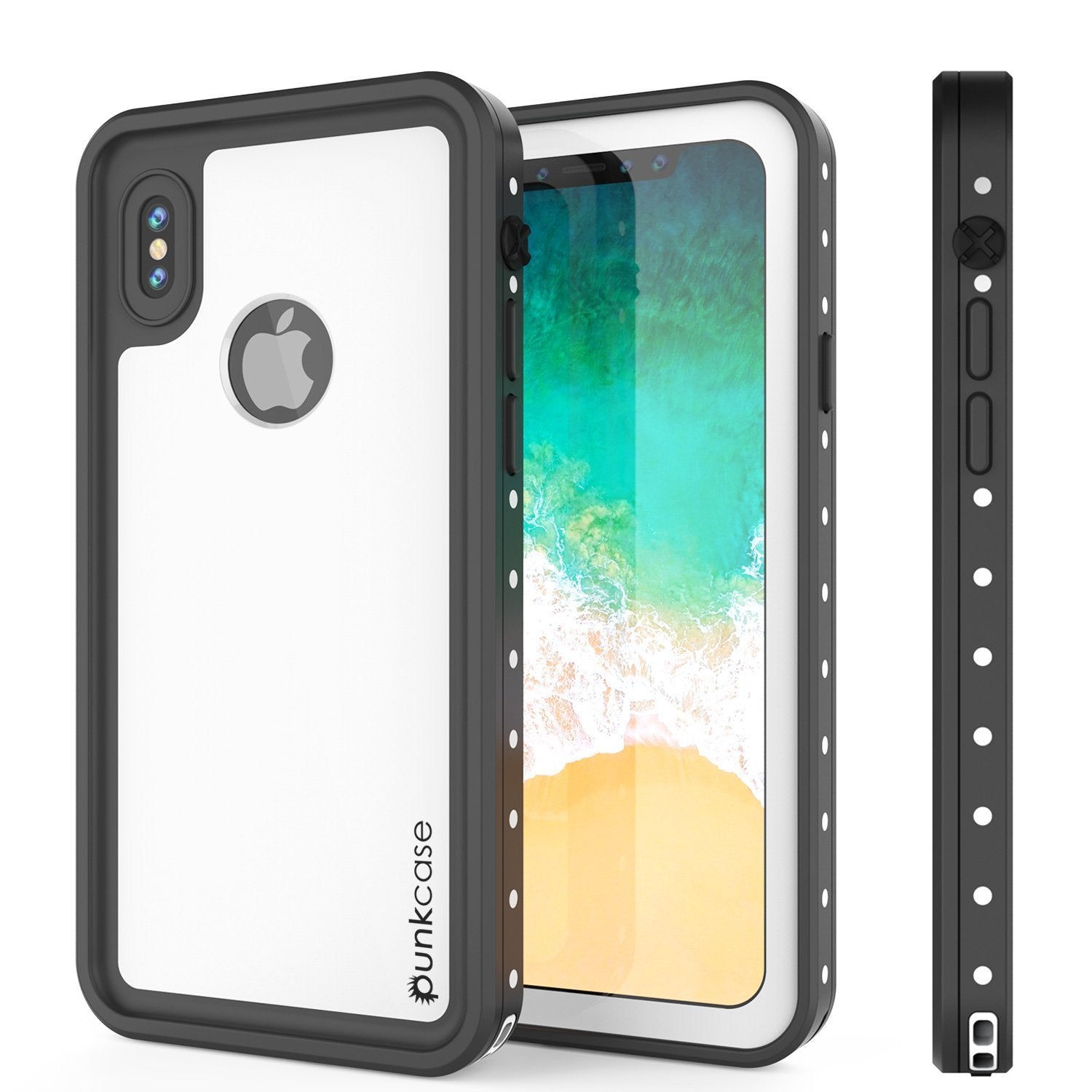 iPhone XR Waterproof IP68 Case, Punkcase [White] [StudStar Series] [Slim Fit] [Dirtproof]