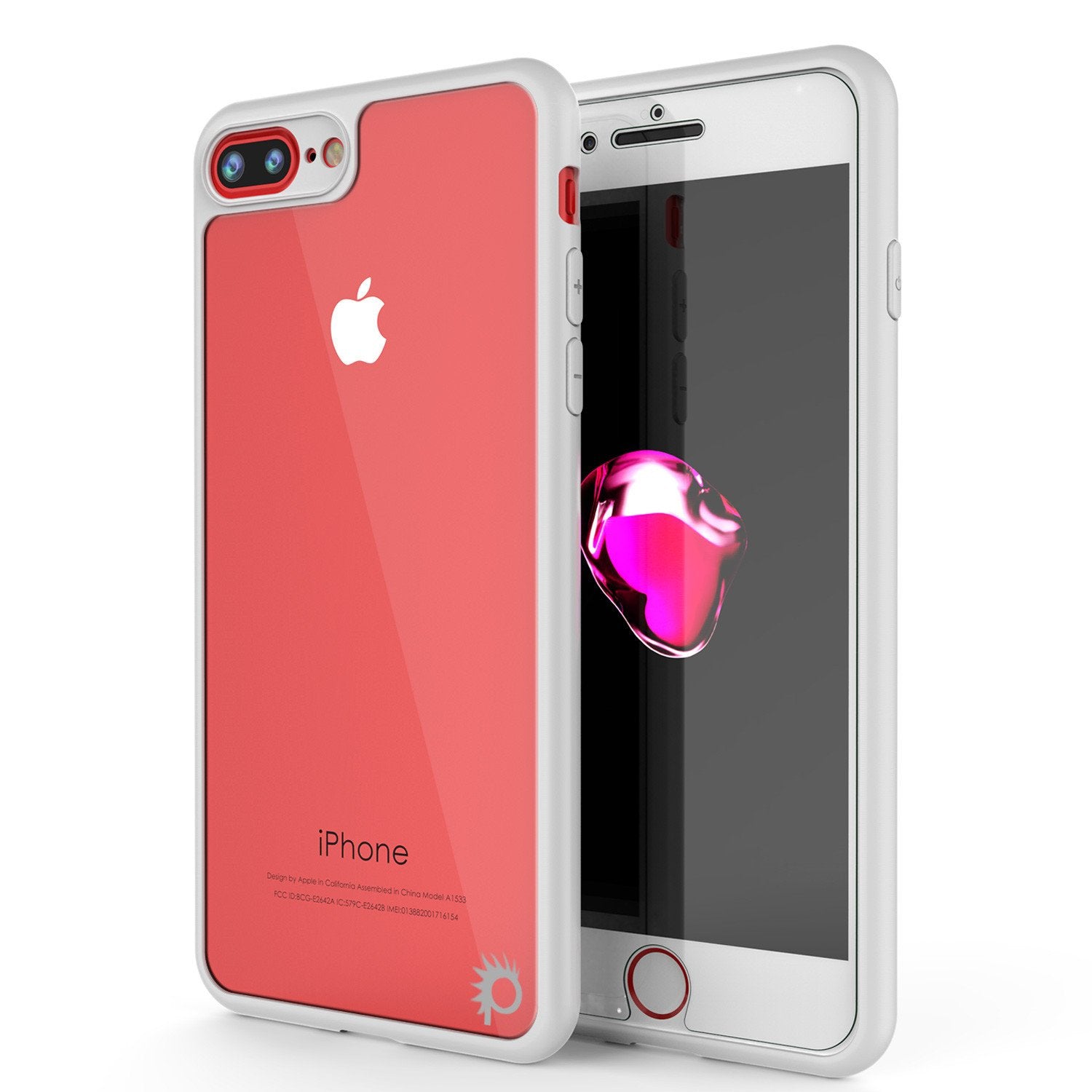 iPhone 7 PLUS Case, Punkcase MASK Series Ultra Thin Cover [WHITE]