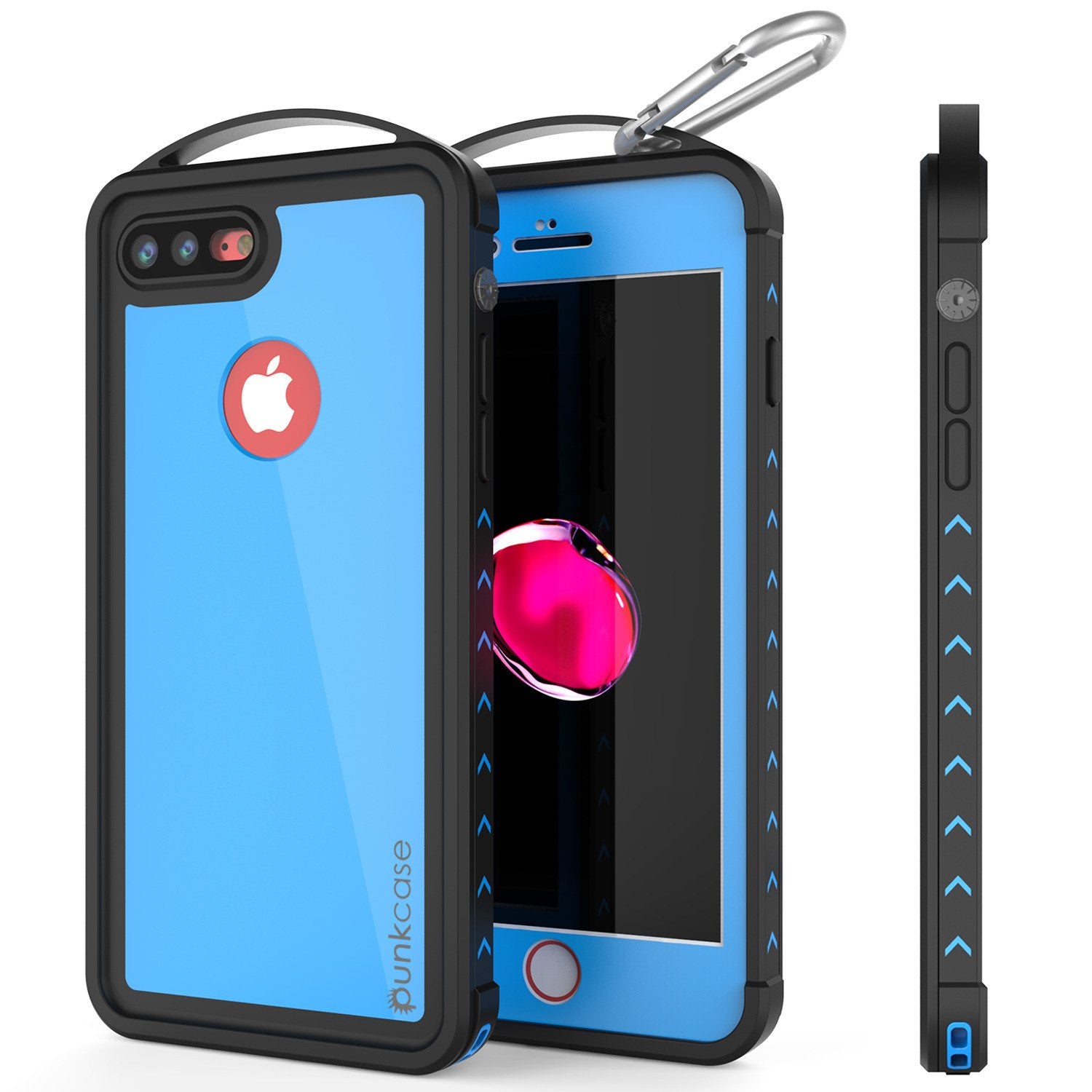 iPhone 7+ Plus Waterproof Case, Punkcase ALPINE Series, Light Blue | Heavy Duty Armor Cover