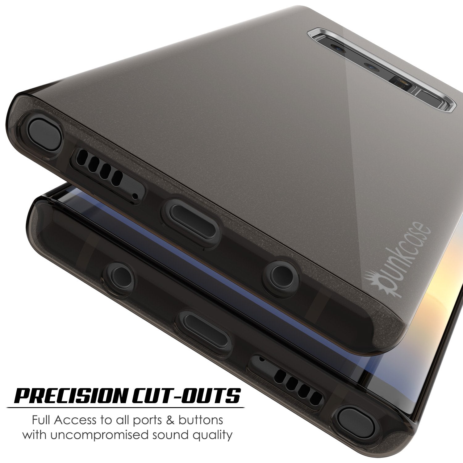 Galaxy Note 8, Punkcase Galactic 2.0 Series Ultra Slim [Black/grey]