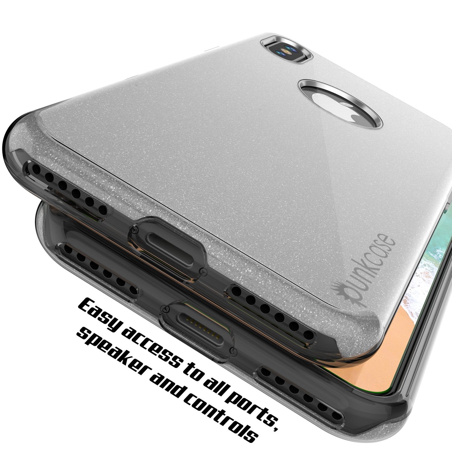 iPhone X Case, Punkcase Galactic 2.0 Series Ultra Slim Cover [Silver]