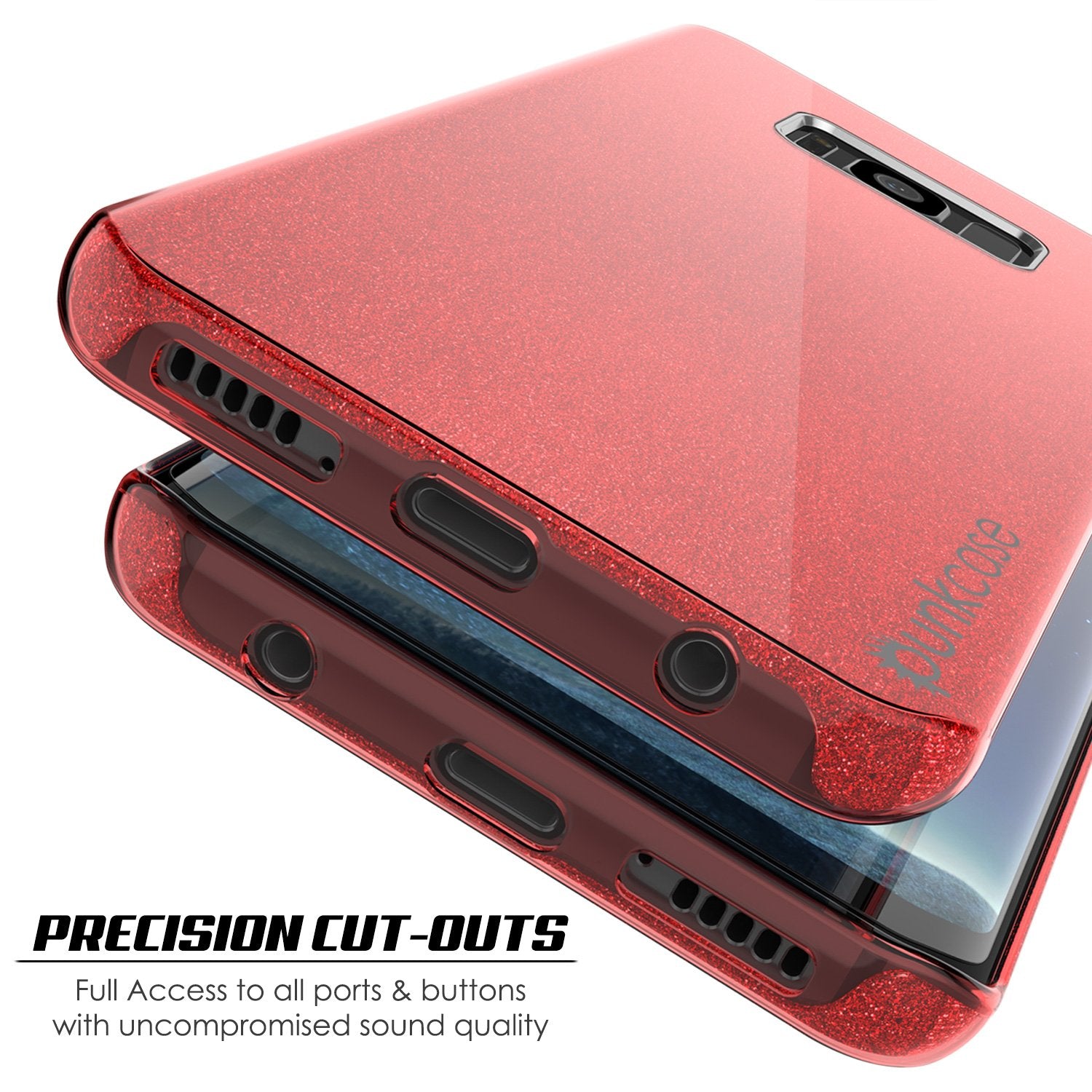 Galaxy S8 Plus Punkcase Galactic 2.0 Series Ultra Slim Case [Red]