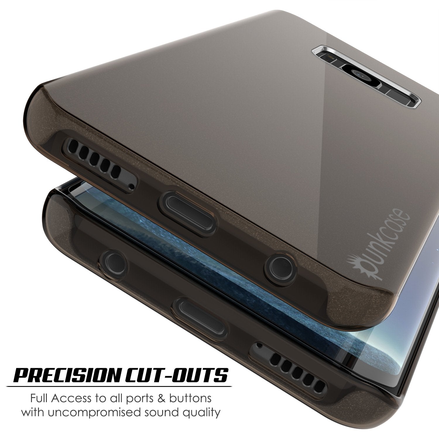 iPhone X Case, Punkcase Galactic 2.0 Series Ultra Slim [Black/Grey]
