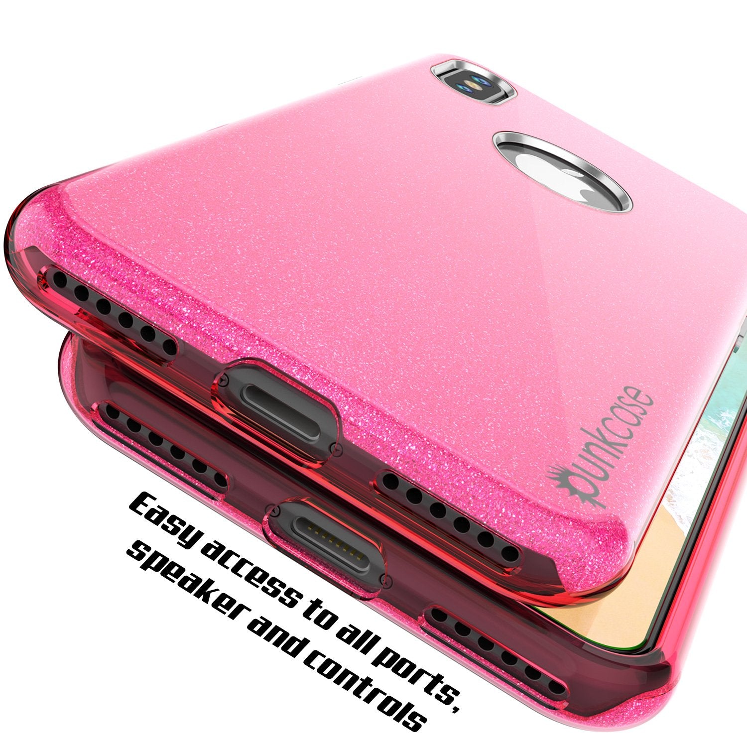 iPhone X Case, Punkcase Galactic 2.0 Series Ultra Slim Cover [Pink]