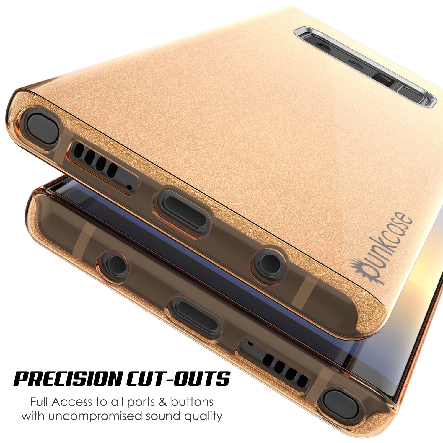 Galaxy Note 8 Case, Punkcase Galactic 2.0 Series Ultra Slim [Gold]